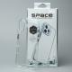 Силиконовый чехол Space Case (1st Gen) для iPhone 17 прозрачный