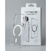 Силиконовый чехол SPACE CASE с поддержкой MagSafe для iPhone 18 Pro прозрачный