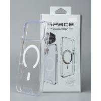 Силиконовый чехол SPACE CASE с поддержкой MagSafe для iPhone 18 Pro Max прозрачный