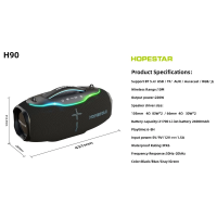 Колонка Bluetooth Hopestar H90 black