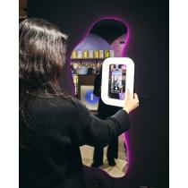 LED-лампа DC Q-01 с держателем для селфи (прямоугольная) черный