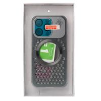 Металлический чехол AROMA PERFORATED METAL с поддержкой MagSafe для iPhone 15 Pro серый