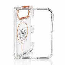 Пластиковий чохол FOLD CLEAR COLORS з підтримкою MagSafe для iPhone DUO orange