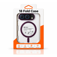 Пластиковый чехол FOLD CLEAR COLORS с поддержкой MagSafe для iPhone DUO deep purple