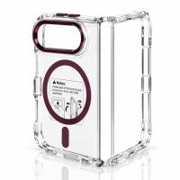 Пластиковый чехол FOLD CLEAR COLORS с поддержкой MagSafe для iPhone DUO deep purple