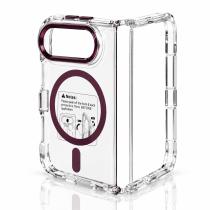 Пластиковий чохол FOLD CLEAR COLORS з підтримкою MagSafe для iPhone DUO deep purple