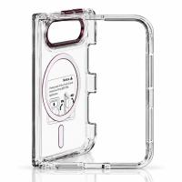 Пластиковый чехол FOLD CLEAR COLORS с поддержкой MagSafe для iPhone DUO deep purple