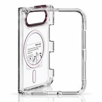 Пластиковий чохол FOLD CLEAR COLORS з підтримкою MagSafe для iPhone DUO deep purple