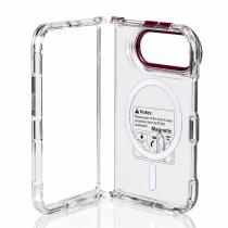 Пластиковий чохол FOLD CLEAR COLORS з підтримкою MagSafe для iPhone DUO deep purple
