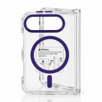 Пластиковый чехол FOLD CLEAR COLORS с поддержкой MagSafe для iPhone DUO violet