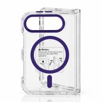 Пластиковий чохол FOLD CLEAR COLORS з підтримкою MagSafe для iPhone DUO violet