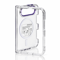 Пластиковый чехол FOLD CLEAR COLORS с поддержкой MagSafe для iPhone DUO violet