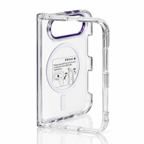 Пластиковий чохол FOLD CLEAR COLORS з підтримкою MagSafe для iPhone DUO violet