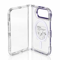 Пластиковый чехол FOLD CLEAR COLORS с поддержкой MagSafe для iPhone DUO violet