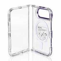 Пластиковий чохол FOLD CLEAR COLORS з підтримкою MagSafe для iPhone DUO violet