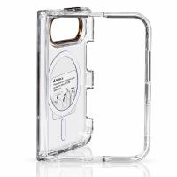 Пластиковый чехол FOLD CLEAR COLORS с поддержкой MagSafe для iPhone DUO brown