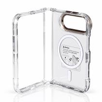 Пластиковий чохол FOLD CLEAR COLORS з підтримкою MagSafe для iPhone DUO brown