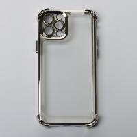 Пластиковый чехол FRAME CORNER для iPhone 12 Pro серебряный