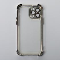 Пластиковый чехол FRAME CORNER для iPhone 12 Pro серебряный