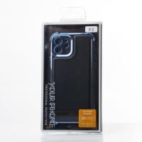Пластиковый чехол FRAME CORNER для iPhone 12 синий