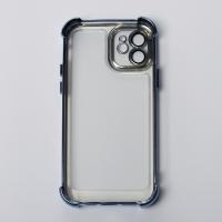 Пластиковый чехол FRAME CORNER для iPhone 12 синий