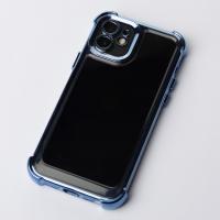 Пластиковый чехол FRAME CORNER для iPhone 12 синий