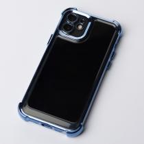 Пластиковый чехол FRAME CORNER для iPhone 12 синий