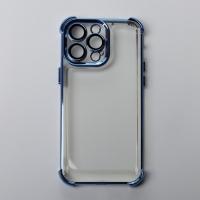 Пластиковый чехол FRAME CORNER для iPhone 13 Pro синий