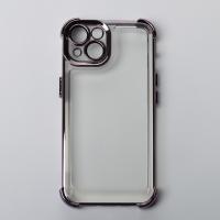 Пластиковый чехол FRAME CORNER для iPhone 14 фиолетовый