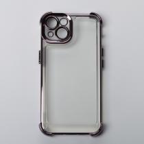 Пластиковый чехол FRAME CORNER для iPhone 14 фиолетовый