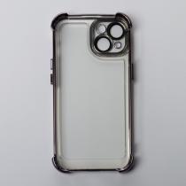 Пластиковый чехол FRAME CORNER для iPhone 14 фиолетовый