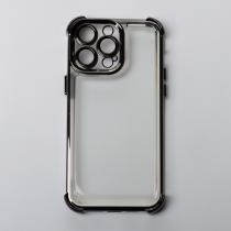 Пластиковый чехол FRAME CORNER для iPhone 14 Pro черный