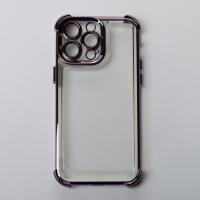 Пластиковый чехол FRAME CORNER для iPhone 14 Pro фиолетовый