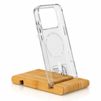 Пластиковый чехол Lux Clear с поддержкой MagSafe для iPhone 18 Pro Max (AI) White circle