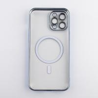 Пластиковый чехол MagSafe "Glitter" для iPhone 13 Pro синий