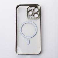 Пластиковый чехол MagSafe "Glitter" для iPhone 14 Pro черный