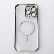 Пластиковый чехол MagSafe "Glitter" для iPhone 14 Pro черный