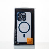 Пластиковый чехол MagSafe "Glitter" для iPhone 15 Pro черный