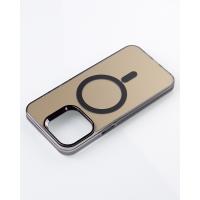 Полиуритановый чехол IMD Colors с поддержкой MagSafe для iPhone 12 Pro Max черный