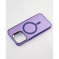 Полиуритановый чехол IMD Colors с поддержкой MagSafe для iPhone 13 Pro фиолетовый