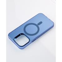 Полиуритановый чехол IMD Colors с поддержкой MagSafe для iPhone 11 синий