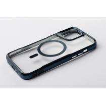 Пластиковый чехол NEWZONE с поддержкой MagSafe для iPhone 13 Pro Max синий