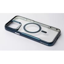 Пластиковый чехол MagSafe NEWZONE для iPhone 14 Pro синий