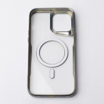 Пластиковый чехол MagSafe NEWZONE для iPhone 14 Pro серый