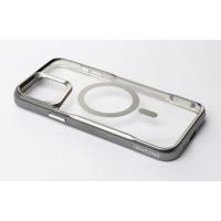 Пластиковый чехол MagSafe NEWZONE для iPhone 15 Pro серый