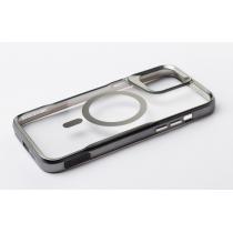 Пластиковый чехол MagSafe NEWZONE для iPhone 15 Pro Max серый