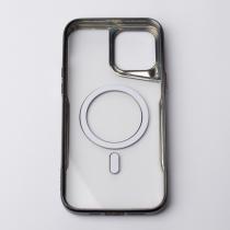 Пластиковый чехол MagSafe NEWZONE для iPhone 15 Pro Max черный
