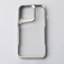 Пластиковый чехол NEWZONE для iPhone 14 Pro Max серебряный