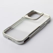 Пластиковый чехол NEWZONE для iPhone 14 Pro серебряный