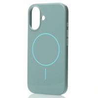 Поликарбонатный чехол Slim Ring с поддержкой MagSafe для iPhone 16 Plus wave blue